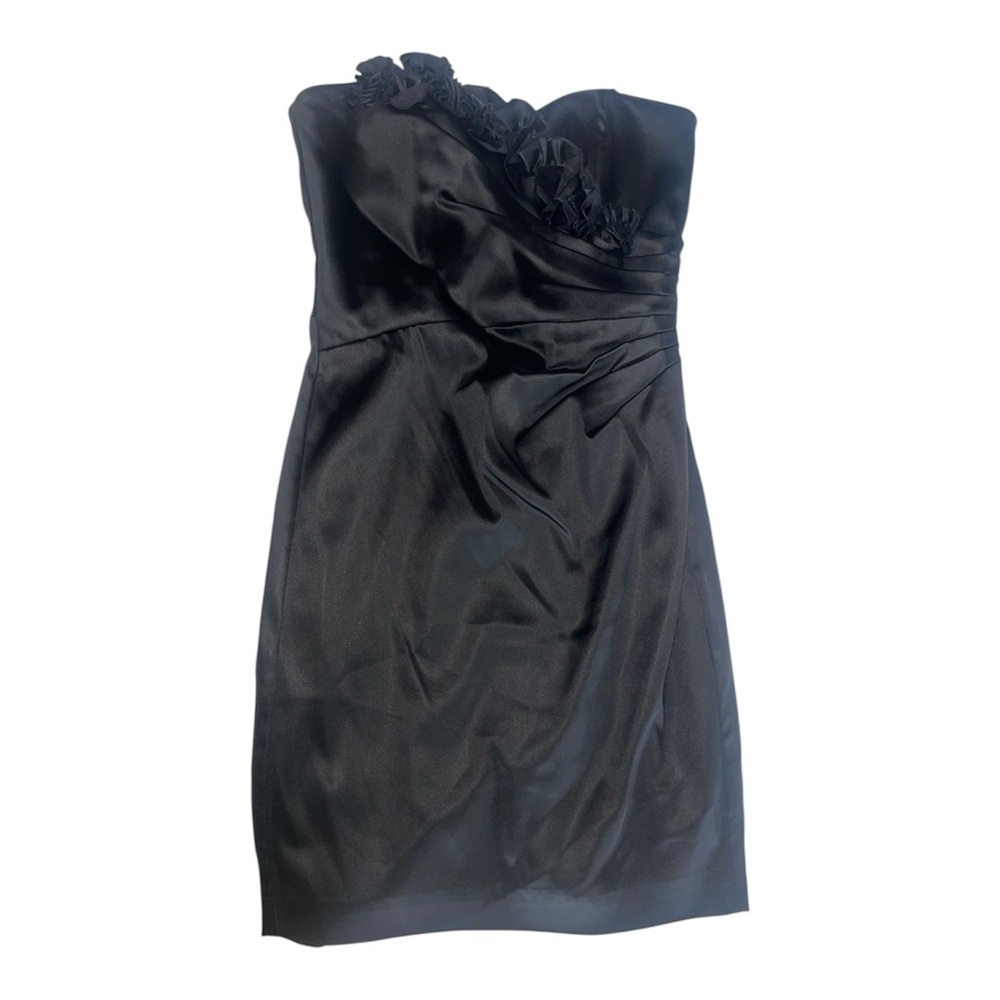 White House/Black Market Elegant Black Strapless Dress